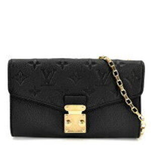 Louis Vuitton Empreinte Saint Germain Shoulder Bag Chain Crossbody Noir Black